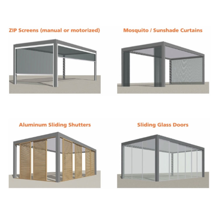 Aluminum Pergola Sunroom ideas