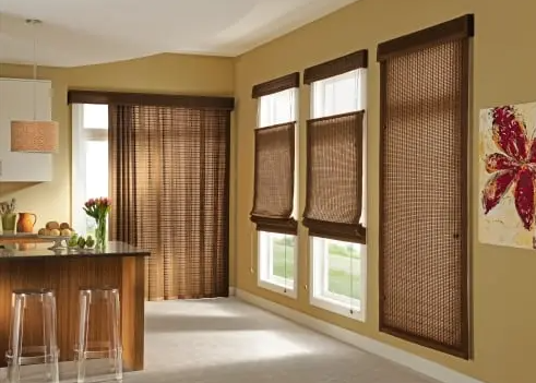Bamboo Shades for Sliding Doors