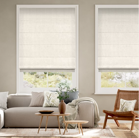 Light Filtering Corded Roman Shades