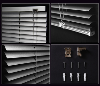 Mini Manual Aluminum Venetian Blinds Horizontal