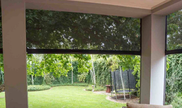 Manual Roll Up Patio Shades