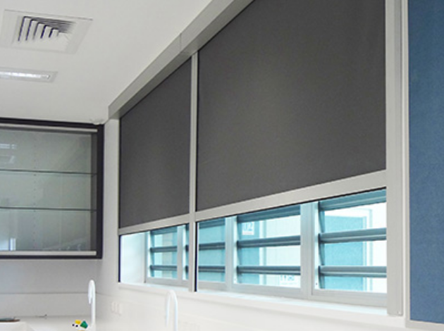 blackout blinds with side rails