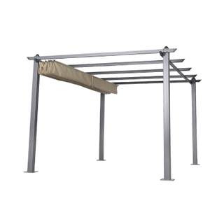 Outdoor Retractable Aluminum Pergola Shade Canopy for Backyard