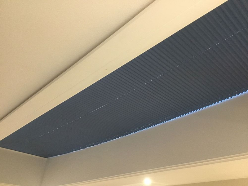 Motorized Skylight Pleated Shades