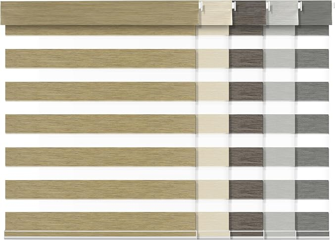 No Drill Zebra Shades Blackout Blinds