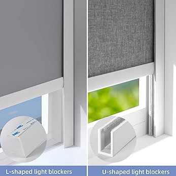 100% Blackout U Shaped PVC Light Blocker Strips