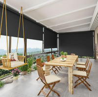 10' x 8' crank operated outdoor roller shade