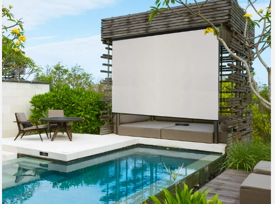 10 ft Wide Outdoor roll up screen