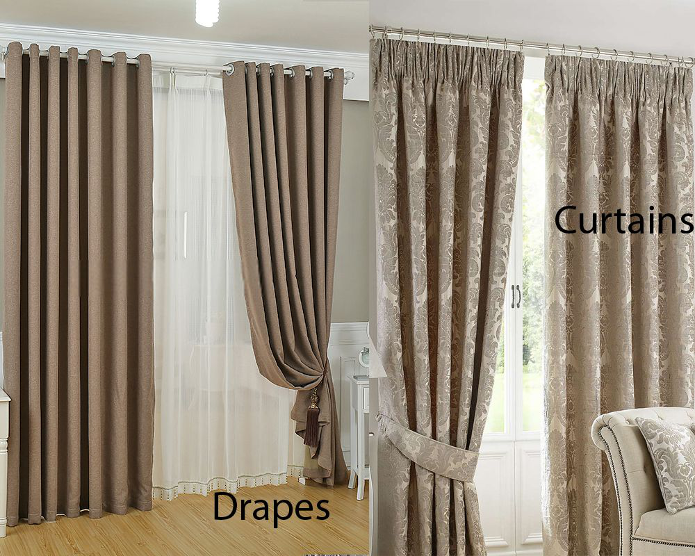 Drapes VS Curtains