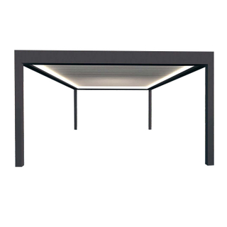 Aluminium Pergola with Louvered Roof 3 × 3