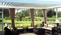 Adjustable Waterproof Retractable Roof Gazebo Aluminum Pergola With Adjustable Louvers