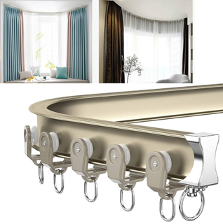 Custom Curved Curtain Rail for Bay Windows & Flexible Window