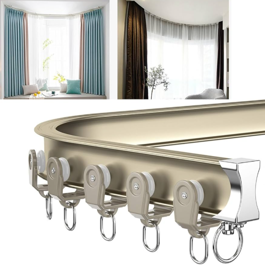 curved curtain track