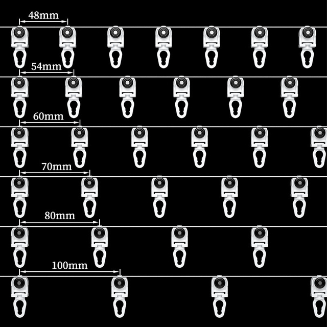 S Fold Curtain Track Gliders