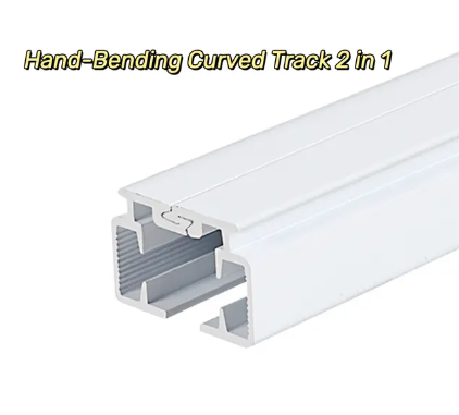 Hand-Bending Curved Track 2 in 1 for Curtain