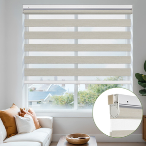 No Drill Zebra Shades Blackout Blinds