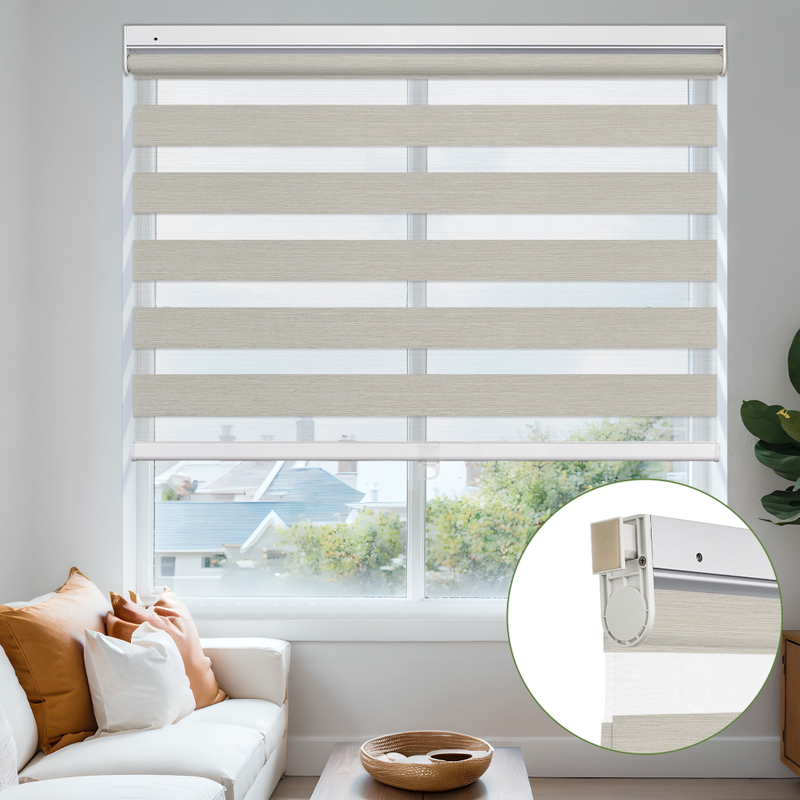 No Drill Zebra Shades Blackout Blinds
