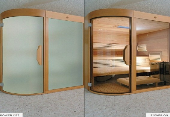 PDLC smart film hotel
