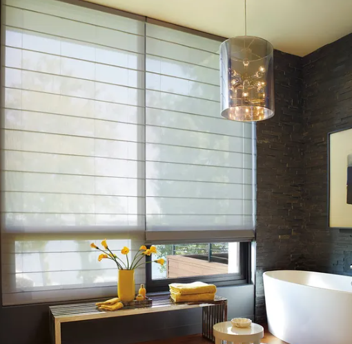 Light Filtering Corded Roman Shades