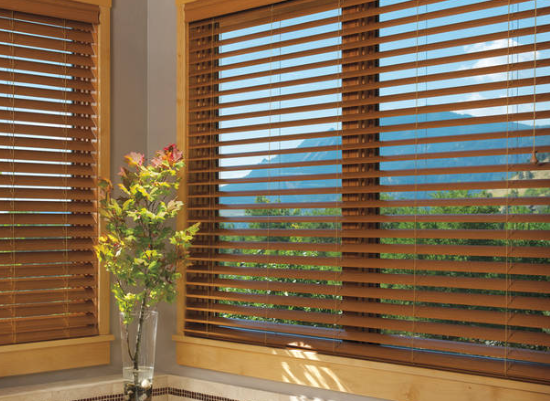 2 inch aluminum faux wood blinds