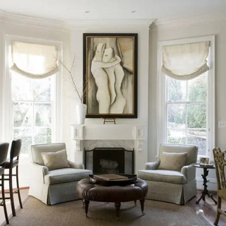 Custom Light Filtering Relaxed Roman Shade