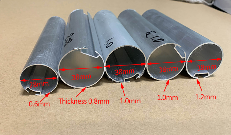 28mm 38mm Aluminum tube for Roller Shade