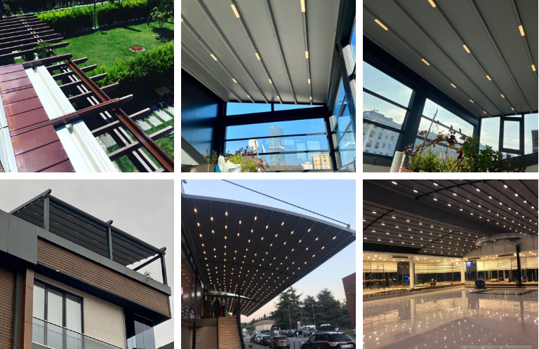 Motorized Waterproof Awning Canopy