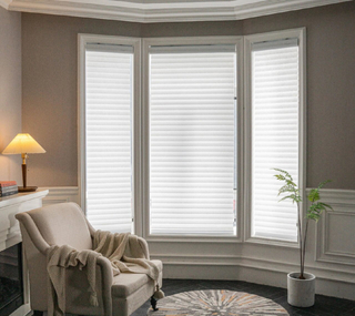 Light Filtering Shangri-La Blinds White Sheer Shades
