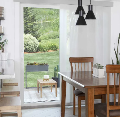 Modern Panel Track Blinds for sliding glass doors