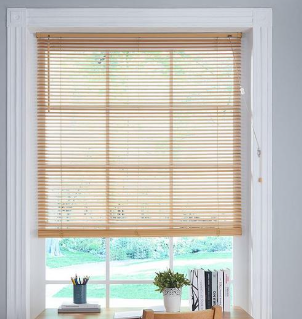 Custom 1 inch wooden blinds