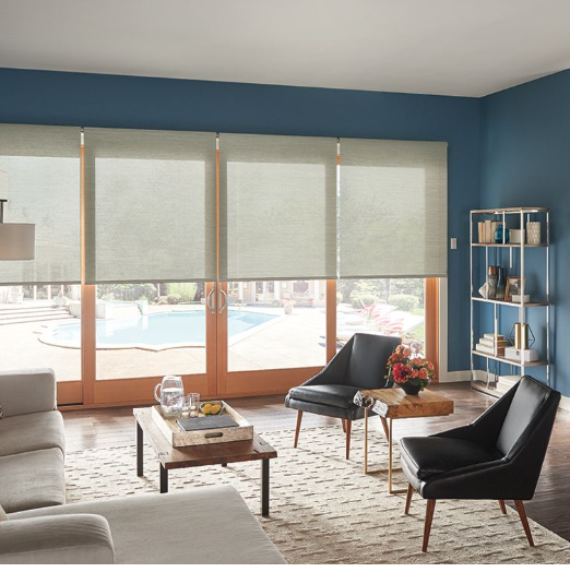 solar roller shades for sliding glass doors