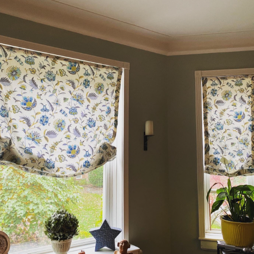 faux relaxed roman shades