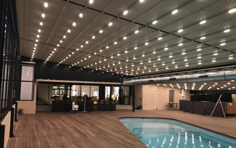 Outdoor Waterproof PVC Aluminum Frame Roof System 