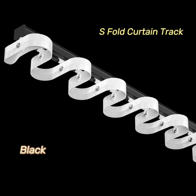 S Fold Curtain Track