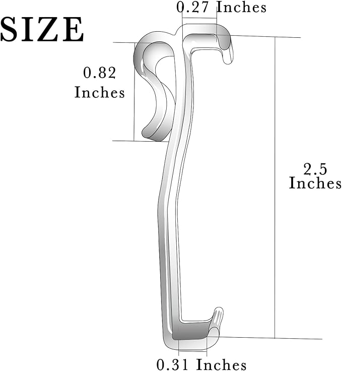 C Valance Clips for Blinds