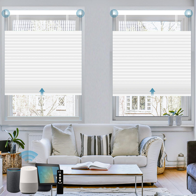 Motorized Top Down Bottom Up Cellular Shades