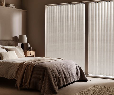 68"W X 50L Cordless Vertical Blinds