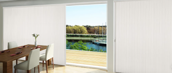 Vertical Cellular Shades for sliding glass doors in 2025