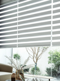 Blackout Day and Night Blinds Motorized Zebra Blinds