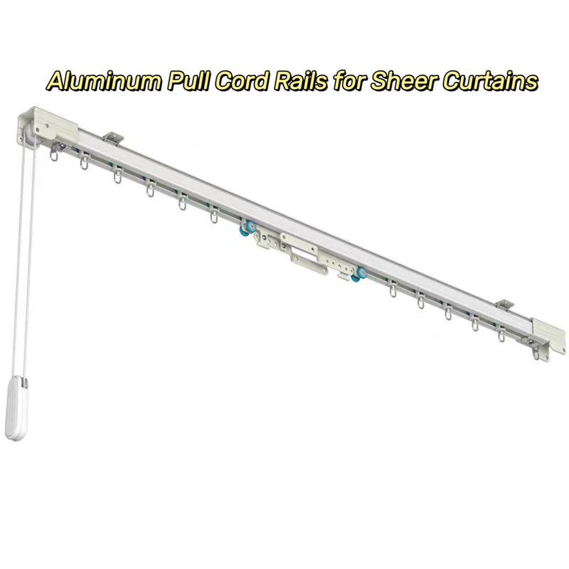 Aluminum Pull Cord Rails for Sheer Curtains