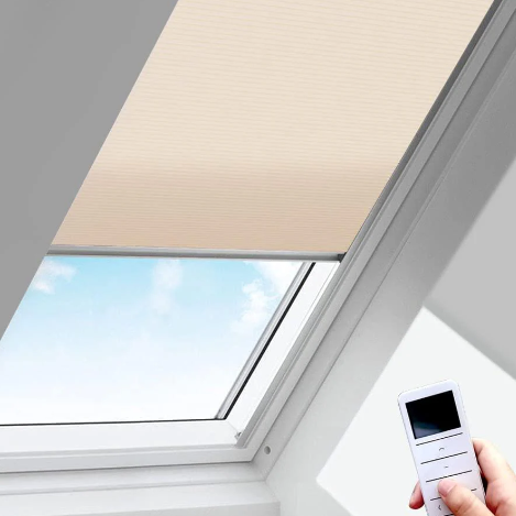 Remote-operated Skylight Cellular Shades