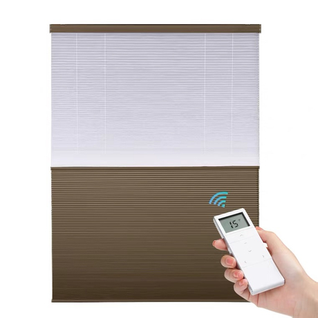 Motorized Day And Night Honeycomb Blinds