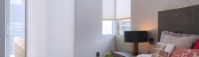 White Vertical Cellular Blinds