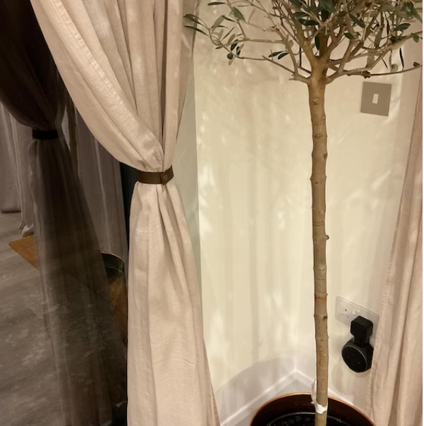 Curtain with Magnetic Tie Backs