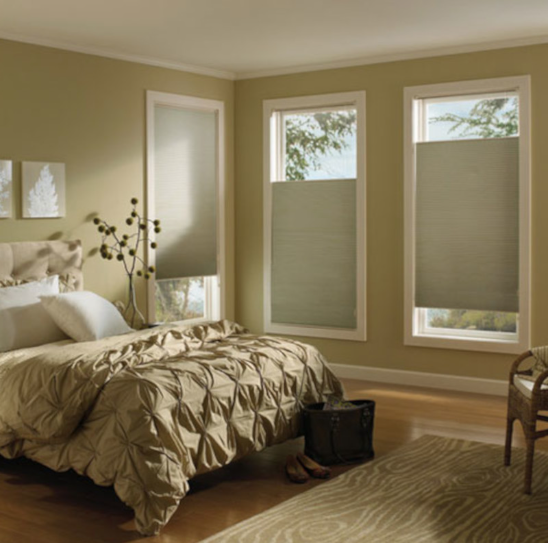 Top Down Bottom Up Cellular Shades with Side Channels