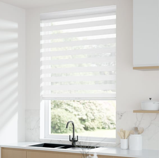 motorized translucent zebra blinds