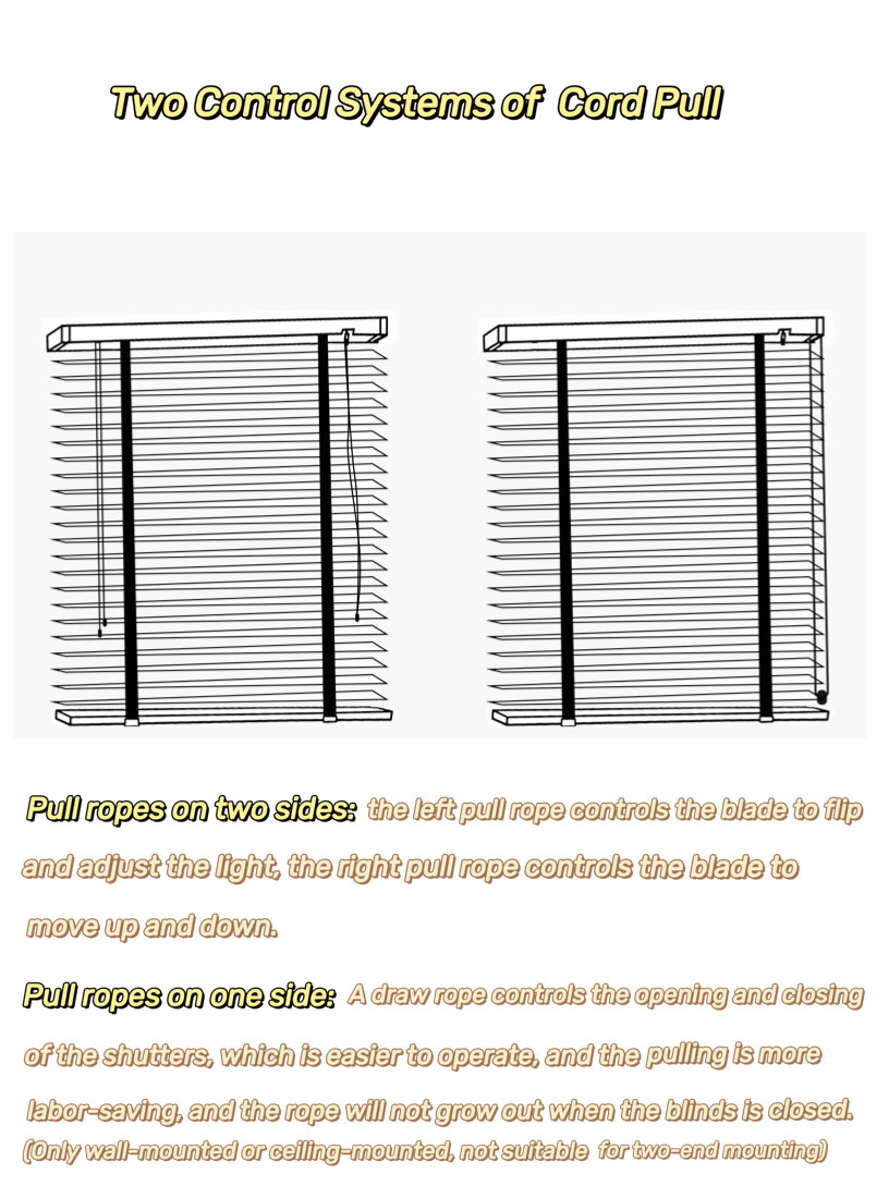 Cord Pull for Faux Wood Venetian Blinds