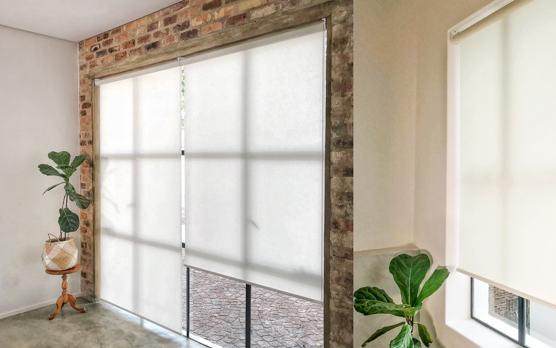 Roller blinds are the most cost-eﬀective choice of window coverings