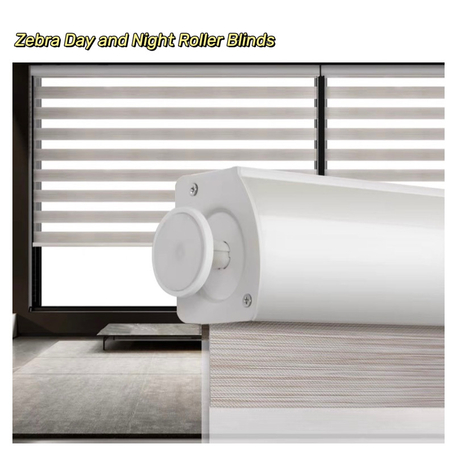 Zebra Day and Night Roller Blinds