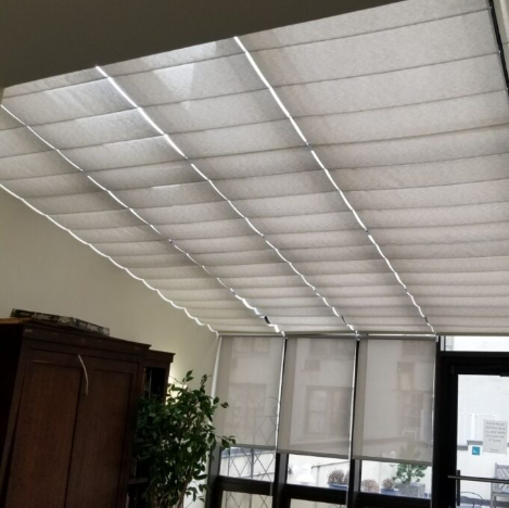 Electric Foldable Skylight Blinds